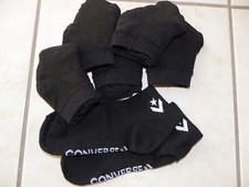 Converse Sneakersocken Quarter Füßlinge 35-39 schwarz unisex, ungetragen