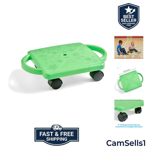 Green indoor scooter board - green,