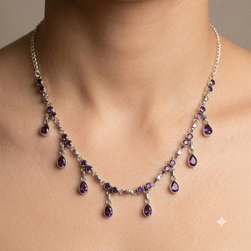 Handgefertigte lila amethyst - lila,
