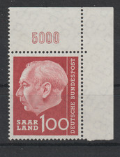 SAAR  Michel-Nr. 398 Eckrand