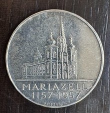 Österreich - Republik - 25 Schilling 1957 - Basilika Mariazell