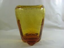 Murano Vase Bernstein ca. 19 cm Ø 14 cm  ( 92)