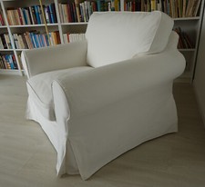 IKEA EKTORP XL Sessel BLEKINGE Weiß Groß Breit Bequem Kuschelig WHITE LIVING TOP