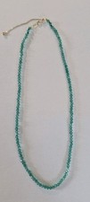 GREEN AGATE NECKLACE WITH 18