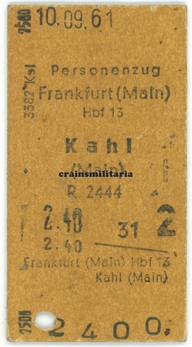 Orig fahrschein fahrkarte db - orig.,