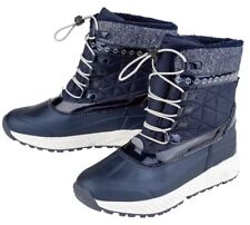 35 * PEPPERTS * Stiefel Boots  Schnee Regen Matsch * Dunkelblau Silber Glitzer