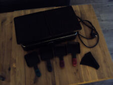 Elektrisches Raclette QUIGG 1400 W Steinplatte und Grill 4 Pfännchen 8 Spatel