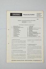Grundig Reparaturhelfer CS500FRT, HF500FET, KS772/792, Studio 500 A Schaltpläne