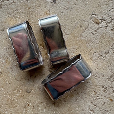 3 silberne Serviettenringe