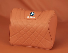 2x Orange Autositz Nackenkissen Auto Kopfstütze Für BMW Weiche Kopflehnen