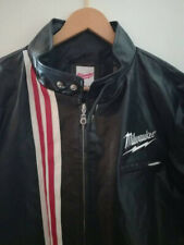 Milwaukee Herren Lederjacke Gr. XL neu, schwarz, Bikerjacke