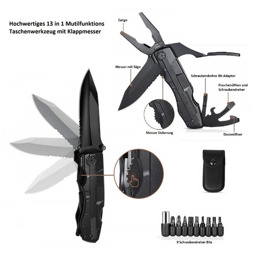 Multitool 1 klappmesser - multitool, 13