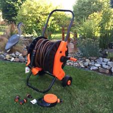 7 tlg Profi Schlauchwagen Set Wasserschlauch 50m Schlauchwagen 1/2 Zoll