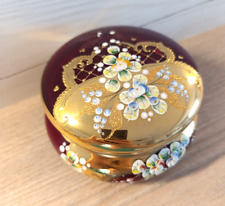 Bohemia Glas Deckeldose mit