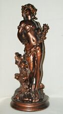 Skulptur Figur Putto, Frau Mädchen  Säule Kunst Guss Barock  Stiel  ca.45 cm hoc