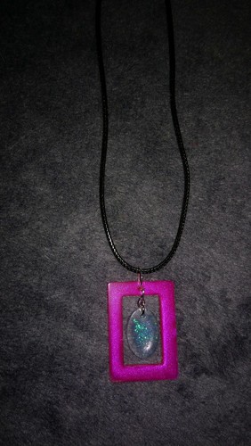 Epoxidharz schmuck kette - schmuck,