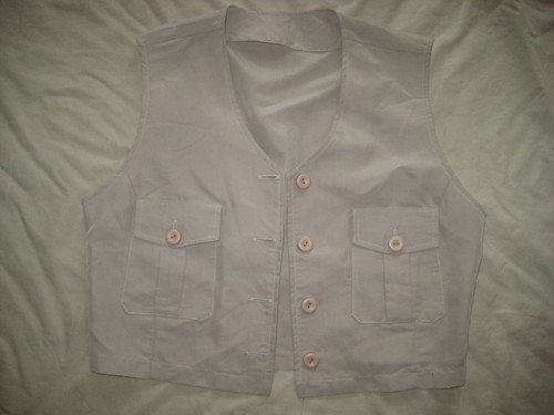 Vintage weste ärmellos beige - vintage,