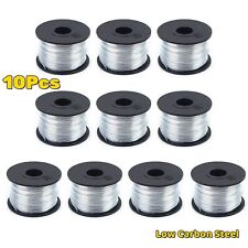 10x Stahl Bindedraht Rebar Bindemaschine Rollen Spanndraht 0.8mm Länge 110m DE