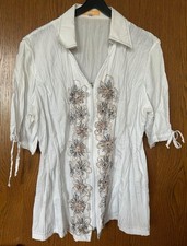 Biba Damen Bluse kurzarm Gr