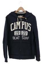 CAMPUS BY MARC O POLO Herren Sweatjacke Gr. 48/M Blau Kapuze Schriftzug