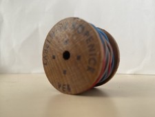 Vintage Holzspule Kabelwerk Köpenick KWK mit Draht – DDR Musterspule