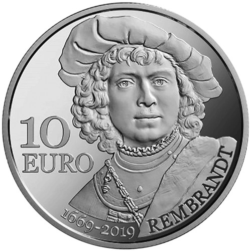Silbermünze rembrandt 350 - silbermünze,