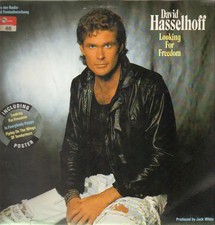 David Hasselhoff Looking For Freedom White Records Vinyl LP