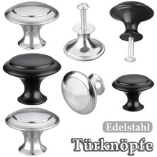 Edelstahl Türknöpfe