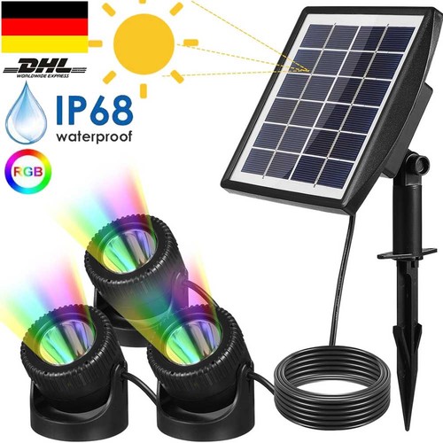 Rgb led solar - led-solar, teichbeleuchtung
