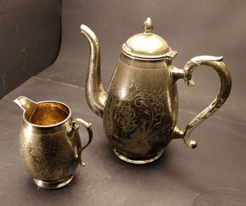 Antik jugendstil kaffeekanne - jugendstil,