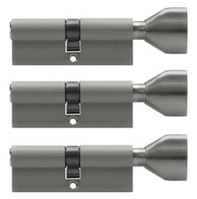 3x Knaufzylinder 90 mm 45/45