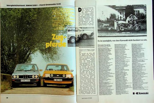 Sport auto 1978 - bmw, 528i