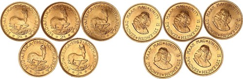 Südafrika 2 rand - 5, x