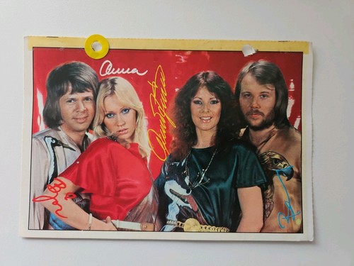 Abba autogrammkarte bravo - autogrammkarte,