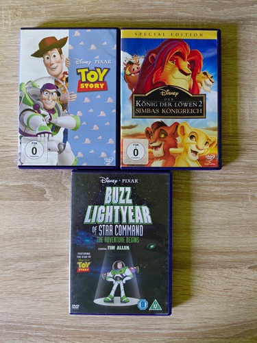 Disney dvds konvolut toy - disney, 3