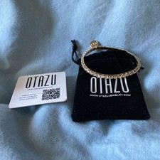 Armband Alice mit Swarovski Kristallen von OTAZU Aus 24 Kr. Vergoldetem Messing