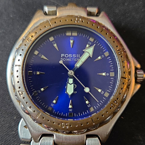 Fossil blue 3067 quarz - fossil, am-3067
