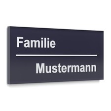 Namensschild Briefkastenschild
