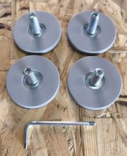 4x Ikea Besta 114947 Grau Fuß Füße Verstellbar + Imbus 100006 Neu