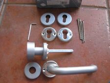 Stahl FH Feuerschutz Wechsel Rosetten Garnitur Feuerschutzgarnitur runde Klinke