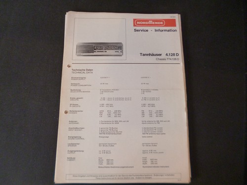 Original service manual - original,