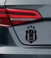 Besiktas Auto Sticker Schwarz 10x10cm