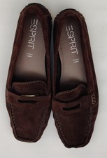 ESPRIT Damen Schuhe Mokassins dunkelbraun Gr. 38 Neu!!