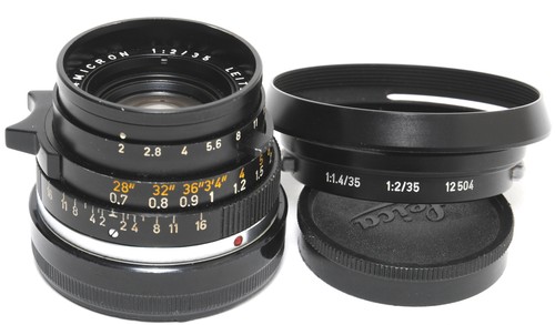 Leica 35mm summicron - summicron, black