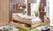 Einzelbett bora massivholz - einzelbett,