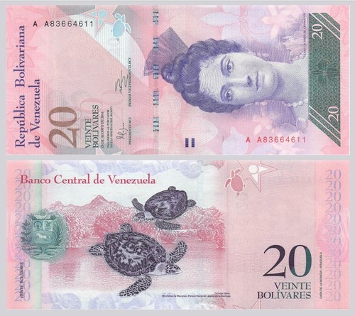 Venezuela bolivares 2014 - 20,