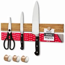 Praknu Magnetisch Messer Leiste ohne Messer Akazie Holz Block Halter Wand 40cm