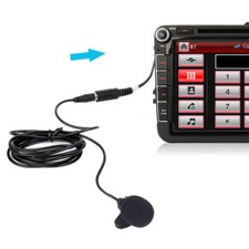 3.5mm Universal Klinke Externes Microfon Für Autoradio Bluetooth GPS Navi DVD PC