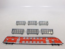 6x Märklin H0 Oberlichtfenster für 7028 Blech Lokschuppen 3-ständig #EF393-0,5