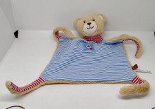 Sehr weiches Schmusetuch Schnuffeltuch Die Spiegelburg Bär blau gestreift